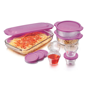 Juego de 14 Piezas Horneable Orchid Marca Libbey