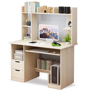 Mueble Rack Escritorio Para Computadora 2 Cajones Maple