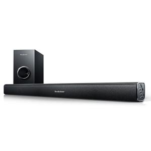 Soundbar 2.1 + Subwoofer Brookstone, 30W RMS, Bluetooth, HDMI