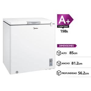 Freezer horizontal 198 litros Midea, A+