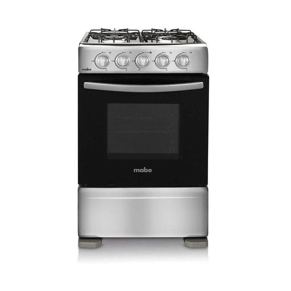 Cocina Mabe 4 Quemadores, Acero Inox, Gas Licuado