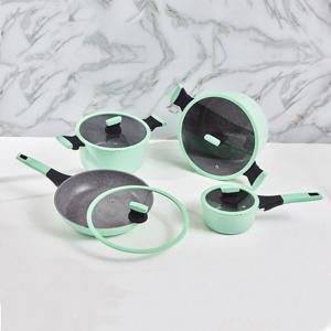 Batería de Cocina KW Soho Aluminio Forjado 8 Piezas (3 Colores Disponibles)