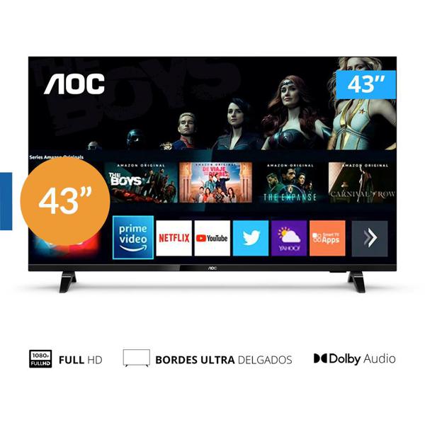 Led AOC 43" Full HD,  Smart Tv, Bluetooth