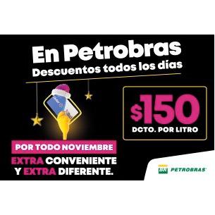 En Petrobras Durante Todo Noviembre $150 Dcto. Por Litro Pagando Con Tarjeta Líder BCI