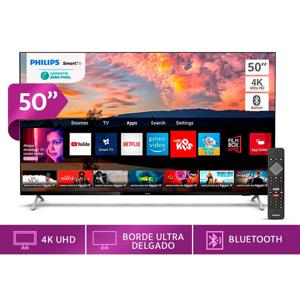 Led Philips Smart Tv Uhd 4K Borde Ultra Delgado 50"