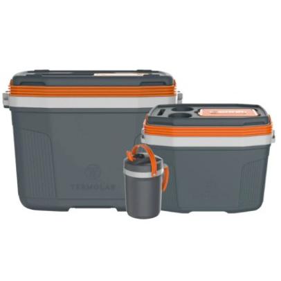 Combo Cooler 32 Lt + 20 Lt + Cooler Fliptop 2,5 Lt Gris