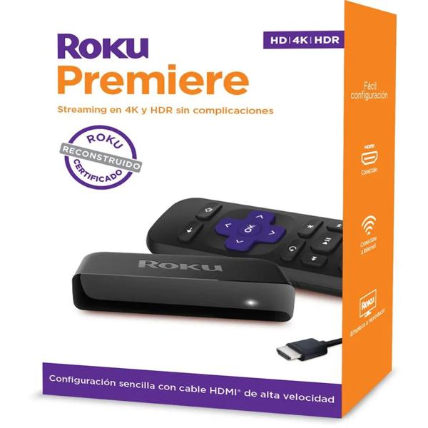 Roku Premiere 4k, Reacondicionado, 1 Año De Garantía - Descuentoff