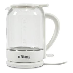 Hervidor Thorben Fill And Clean, Vidrio Templado, Filtro Metálico, 1.5 Litros
