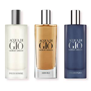 Set Perfumes Hombre Acqua Di Gio EDT 15ml + Acqua Di Gio Absolu EDP 15ml + Acqua Di Gio Profondo EDP 15ml