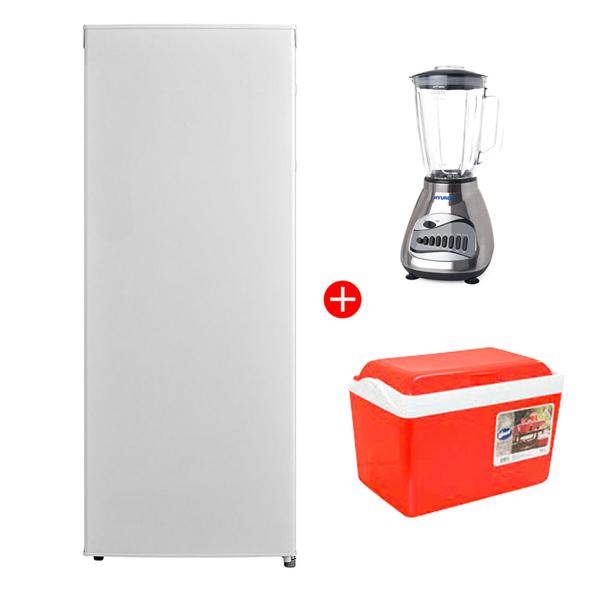 Combo Freezer Vertical Midea 157 lt + Juguera Hyundai 1,5 lt. + Cooler Wenco 22 lt.
