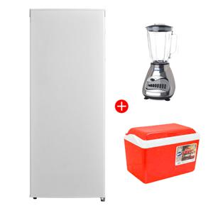 Combo Freezer Vertical Midea 157 lt + Juguera Hyundai 1,5 lt. + Cooler Wenco 22 lt.