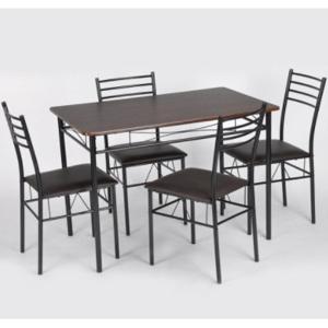 Juego de Comedor 4 Sillas Metal