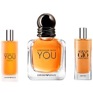 Giorgio Armani Stronger Whit You Edt 30 Ml + Acqua De Gio Absolut Edp 15 Ml + Stronger With You Freeze Edt 15 Ml