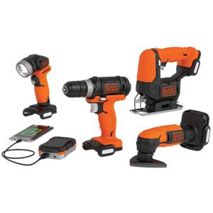 Kit Gopack 4 Herramientas Eléctricas 12v Black+Decker, Incluye Batería