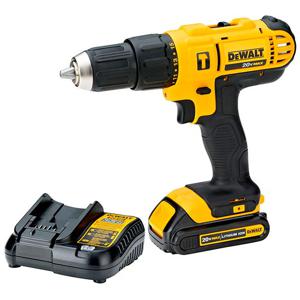 Taladro Percutor Dewalt 20V + 1 Bateria + Cargador