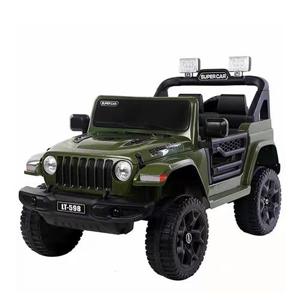 Auto Eléctrico 4x4 Descapotable Bebesit Verde Militar 12V