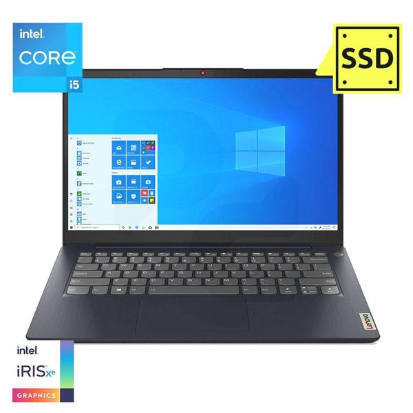 Notebook Ideapad 3 14" FHD Intel i7-1165G7 8GB 512GB SSD Wifi 6 Windows 10 Abby Blue