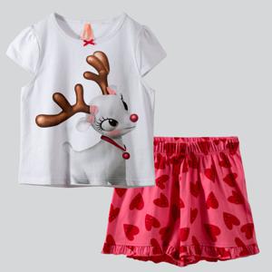 Pijama De Algodón Niña Chess