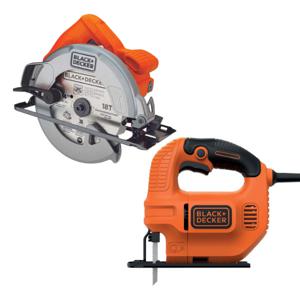 Sierra Black & Decker Circular + Caladora Black & Decker CS1004-KS501