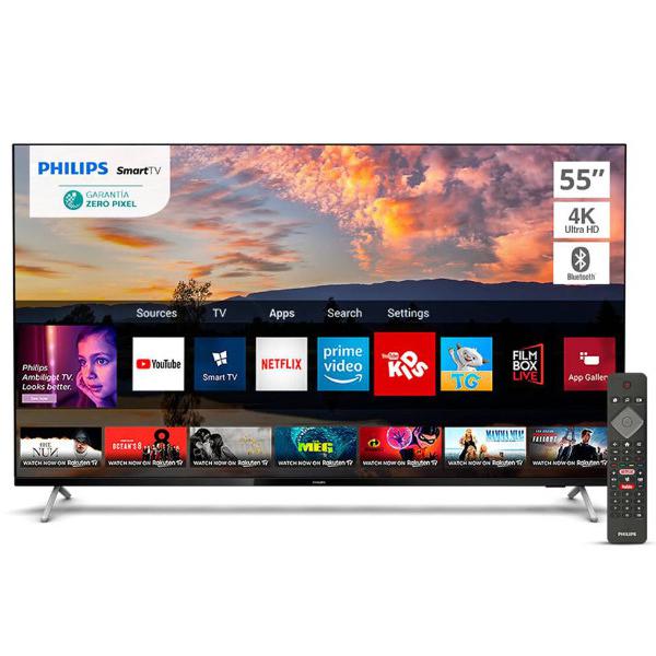 LED Philips 55" 4K UHD Smart TV