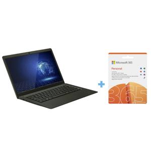 Notebook Hyundai Intel Celeron N4020 4GB RAM 128GB SSD 14.1" Grey + Microsoft Office 365 Suscripción 12 Meses