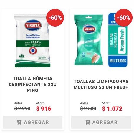 Toallas limpiadoras Multiuso Virutex