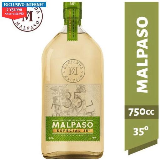 Pisco Mal Paso 35° 750cc (Pack 2 unidades)