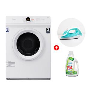 Combo Secadora Midea 9 kg. + Plancha A Vapor Hyundai + Detergente Albalux Eco Matic 3 lts.