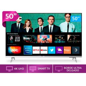 Led 50" AOC Borderless Smart Tv 4k Uhd
