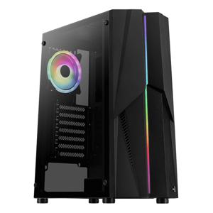 Gabinete Gamer Aerocool Mecha, RGB, Vidrio templado, Mid-Tower, ATX, MicroATX, Mini-ITX