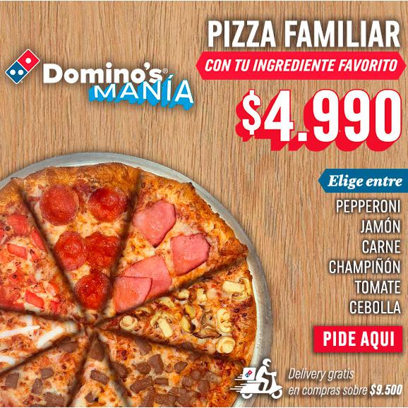 Pizza Familiar Domino's 1 Ingrediente