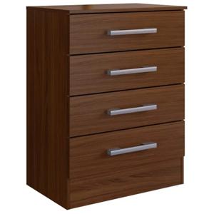 Comoda 4 Cajones Mueble Tocador Tabaco