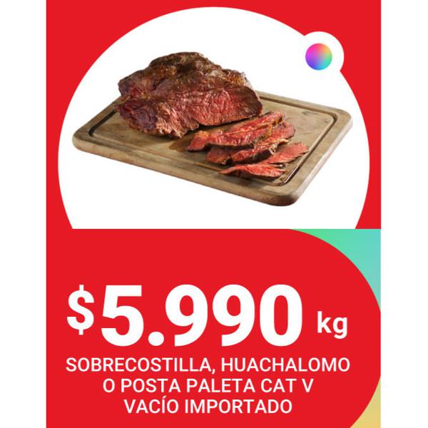 Sobrecostilla, Huachalomo, Posta Paleta O Abastero En Oferta En Santa Isabel