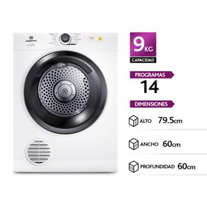 Secadora Mademsa 9d Bzg 9 Kilos