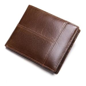 Billetera De Cuero Con Bloqueo De Tarjetas