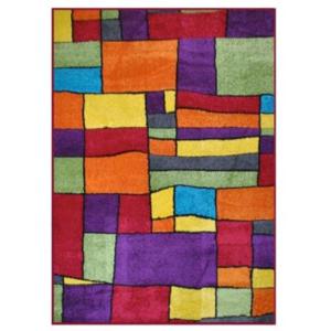 Alfombra Frize Avatar Multicolor Cuadros 133 x 180
