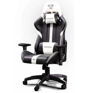 Silla Gamer Profesional E-Blue Cobra, Hasta 150kg, Reclinación 180º, Apoyabrazos 3D, White/Black