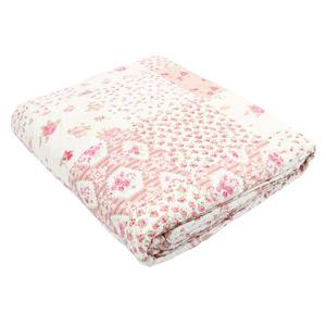 Cubrecama Ripley Home Ultras Patch Rosa 2 Plazas