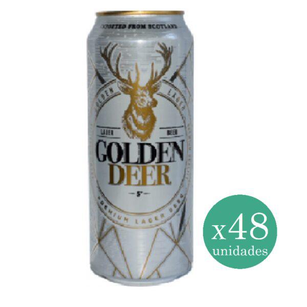 Cerveza Golden Deer Lager Lata 500 cc x48 Unidades