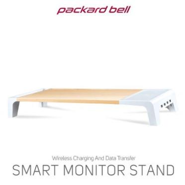 Smart Monitor Stand Packard Bell, Puertos USB, Dock De Carga Inalámbrica