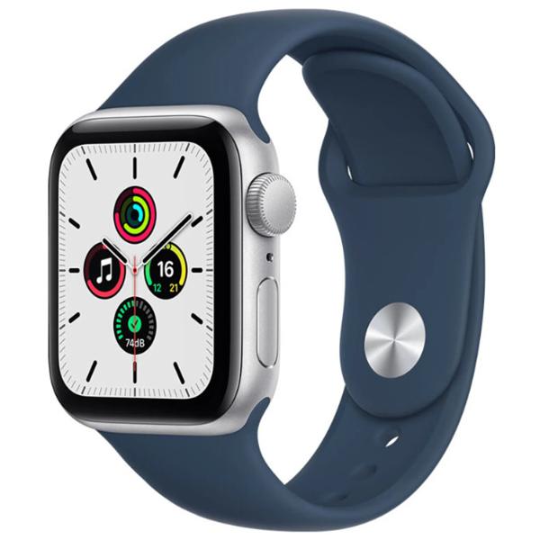 Apple Watch SE GPS Caja De Aluminio Color Plata 40mm Con Correa Azul