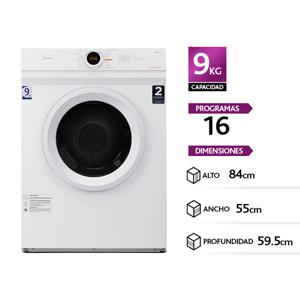 Secadora Midea Ventilacion Health Guard 9kg