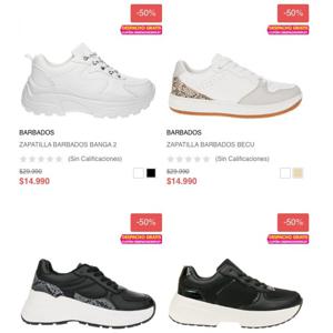 Variedad Zapatillas Barbados