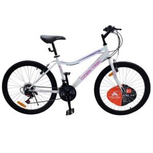 Bicicleta Mountain Bike Aro 24 Blanca/Rosada