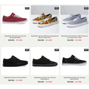 Zapatillas Vans Variedad De Modelos En Oferta