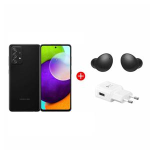 Combo Samsung Galaxy A52 LTE 128GB 6,5" Liberado + Audífonos Bluetooth Galaxy Buds2 Graphite + Cargador 15W USB