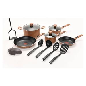 Batería de cocina Antiadherente Simply Cook Bronce 14 pzs