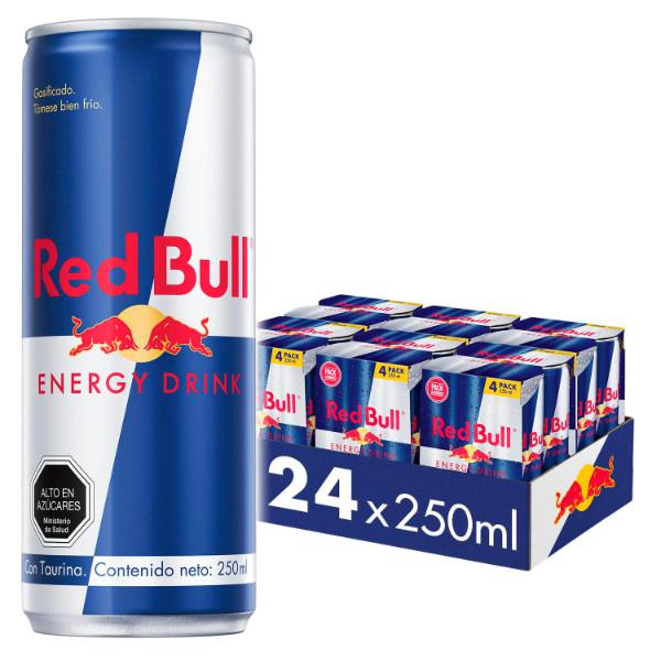 Bebida Energetica Red Bull Regular Edition 24 Latas De 250ml