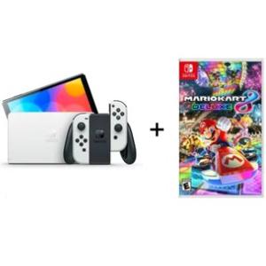 Consola Nintendo Switch Oled 64GB Blanca + Mario Kart 8 Deluxe