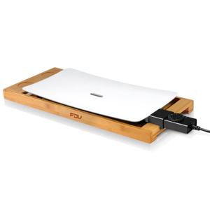 Plancha FDV Teppanwood, Base De Bambú Y Superficie De Cerámica